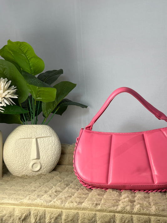 Pink Twist-Chain Bag